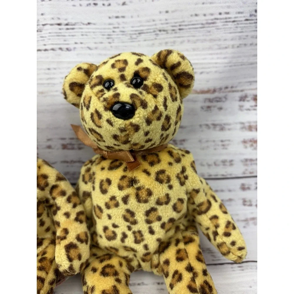 TY Beanie Baby - LEOPOLD the Bear (Rainforest Cafe Exclusive) (9 inch) Set Of 2